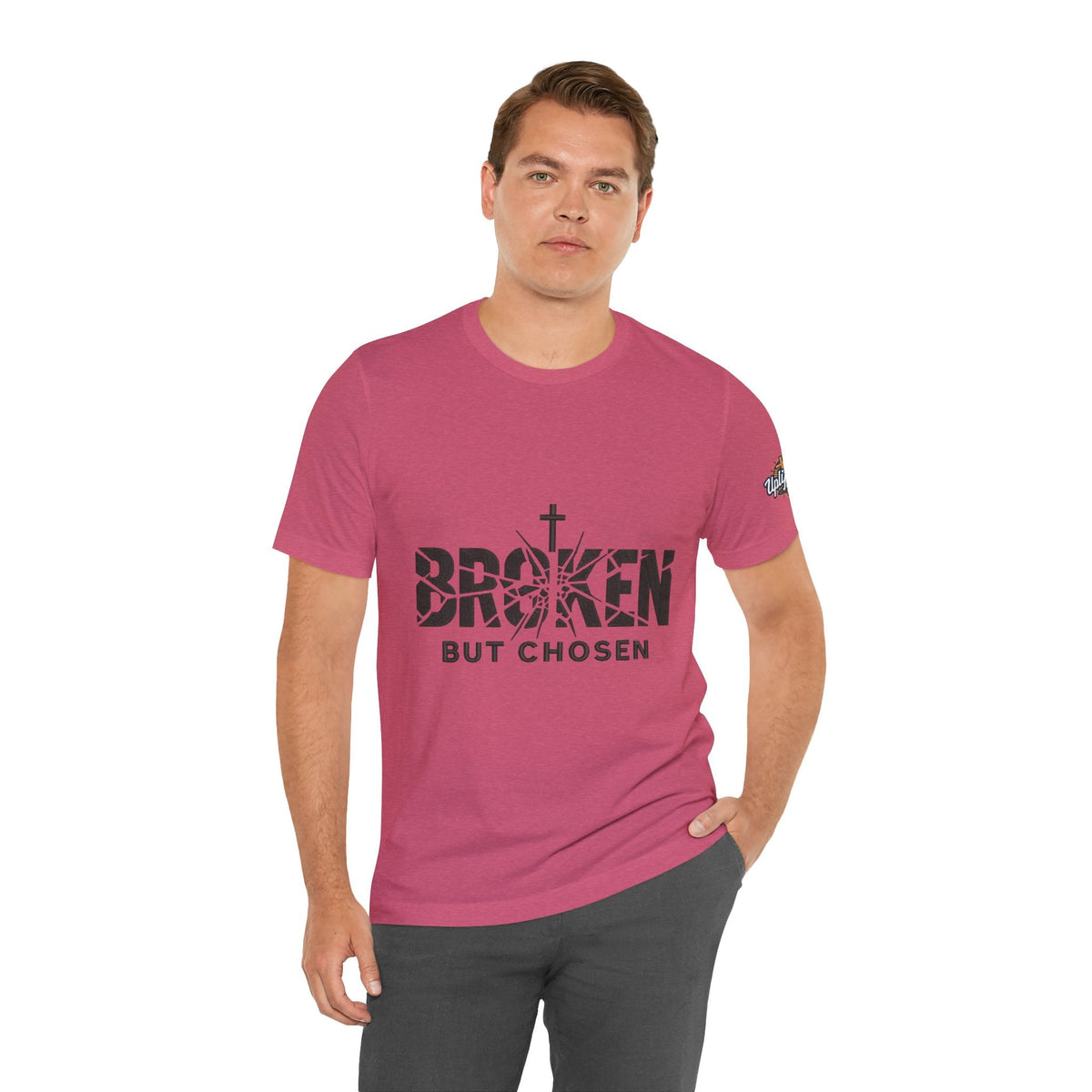 Broken But Chosen T-Shirt — Inspirational Faith Graphic Tee Printify