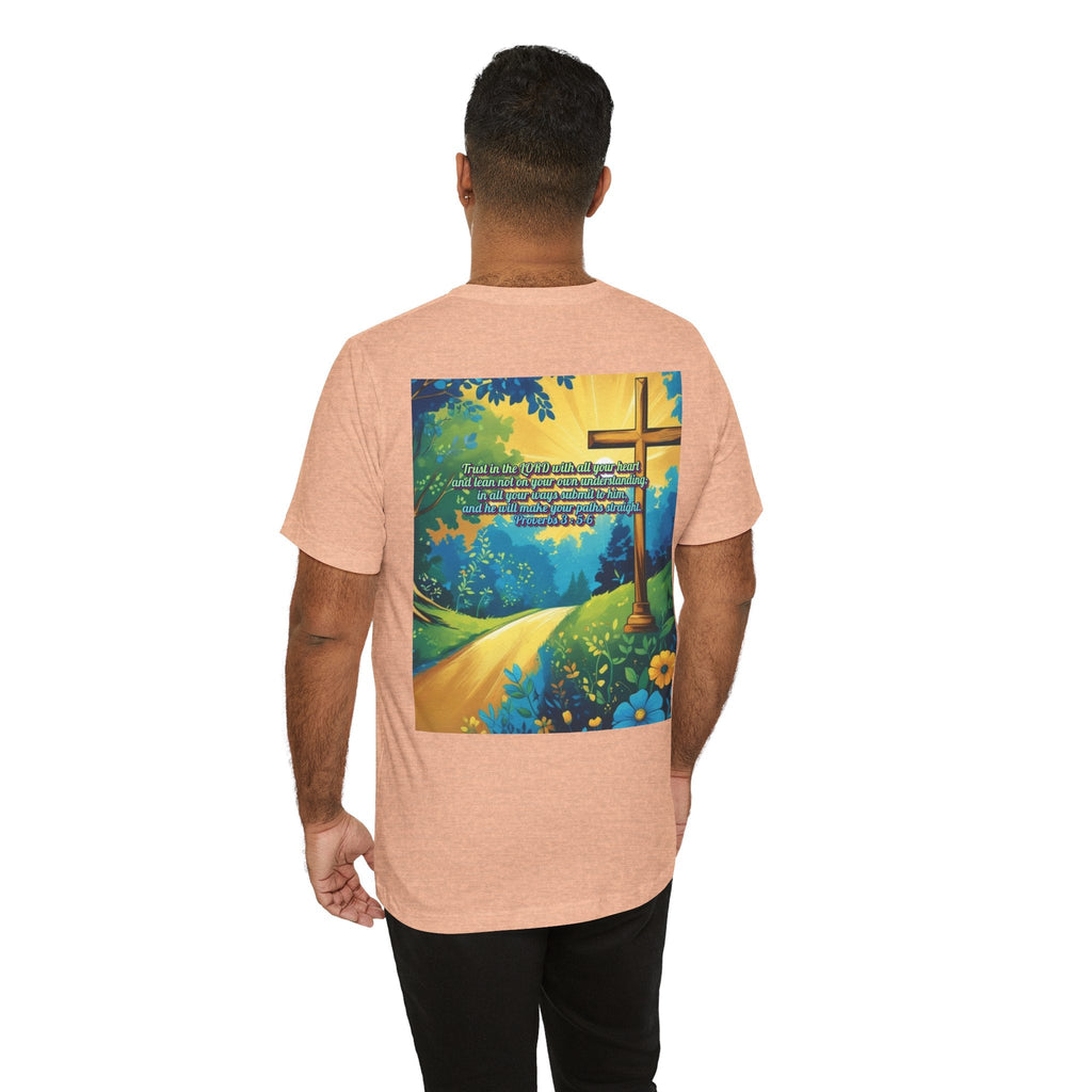 Trust in The Lord Proverbs 3:5-6 Biblical Design Unisex Jersey Short Sleeve Tee Printify