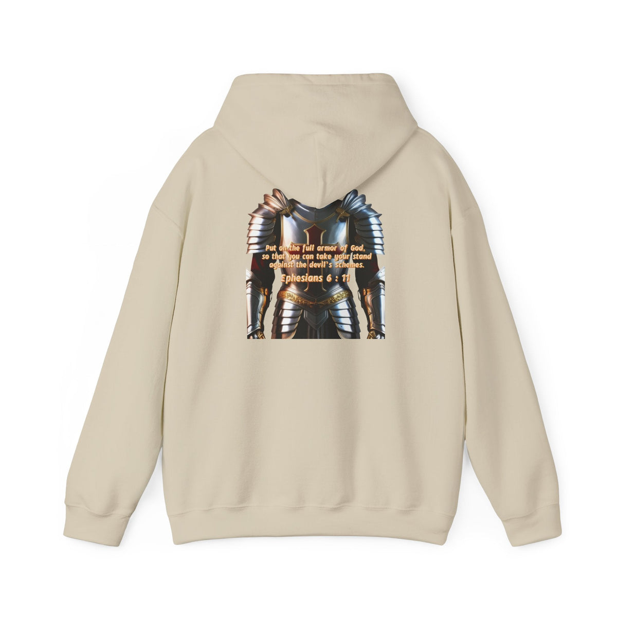 Religious Graphic Armor Of God Design - Unisex Heavy Blend™ Hooded Sweatshirt Printify