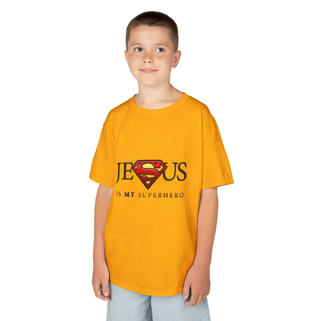 Jesus Is My Superhero T-Shirt — Faith-Based Superman-Inspired Tee Printify