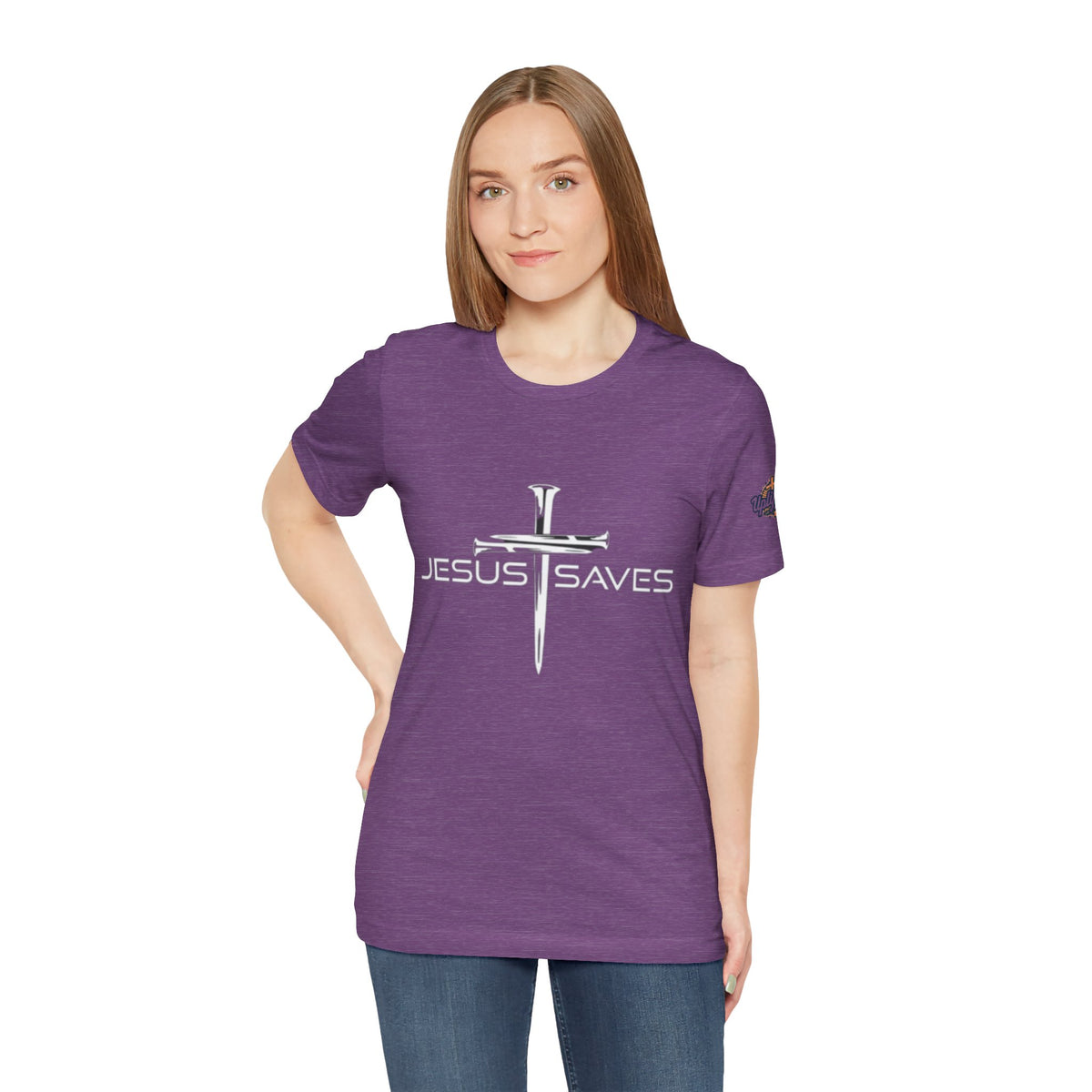 Copy of Jesus Saves T-shirt – 3 Nails Crucifix Cross Christian T-shirt for Redemption Faith & Bold Salvation