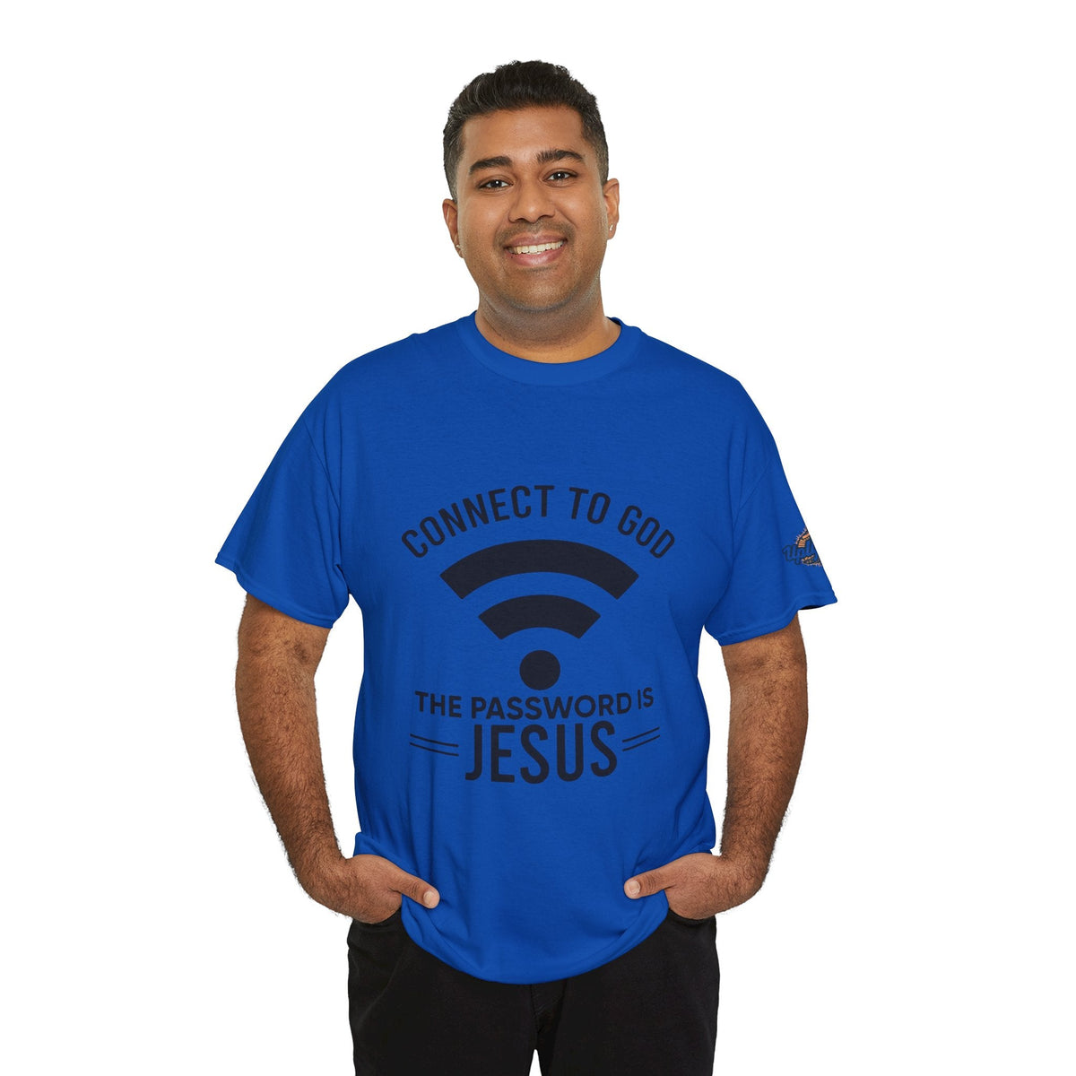 Connect to God T-shirt - WIFI Password is Jesus - Funny Christian Faith T-shirt Printify