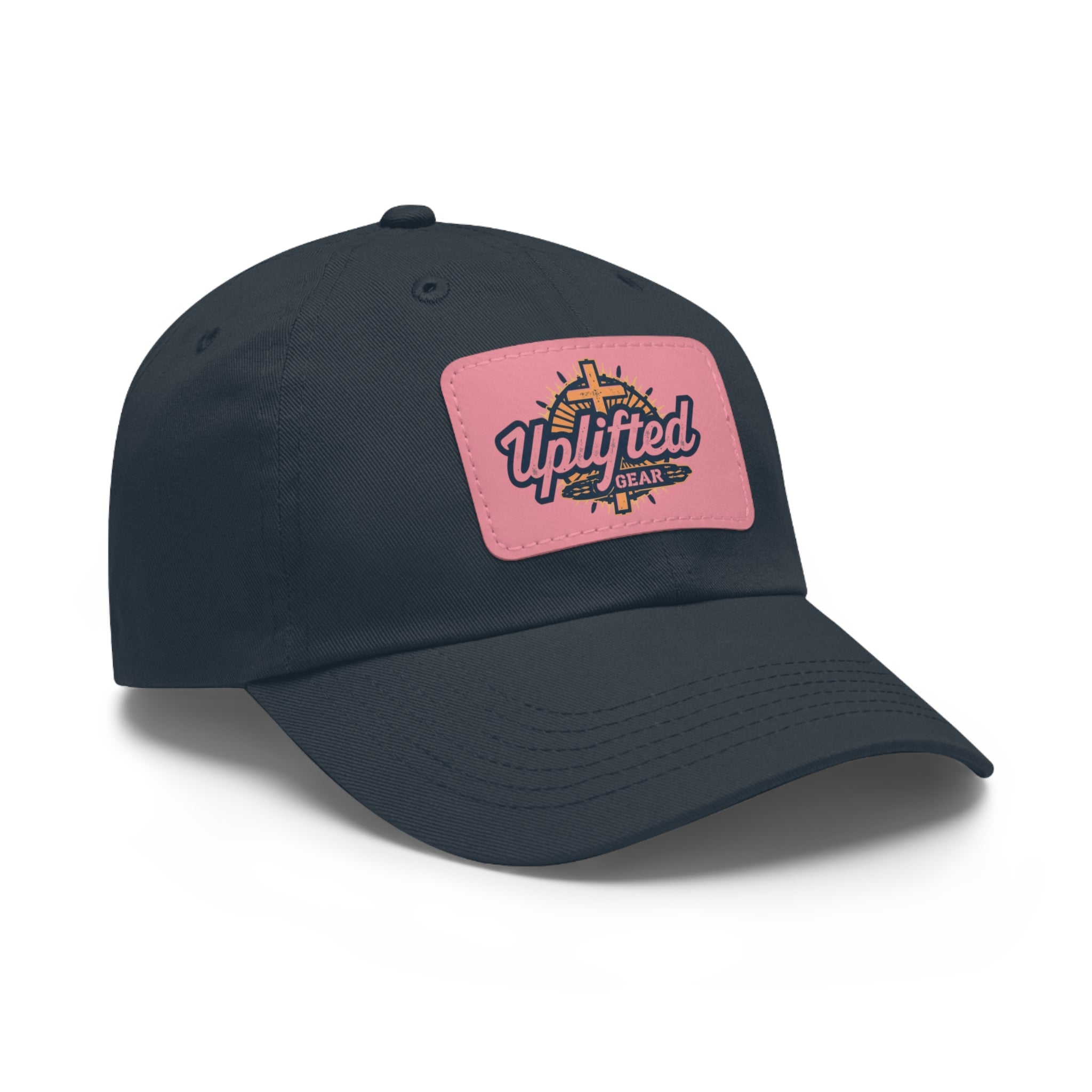 Uplifted Gear Dad Hat Christian Brand Rectangle Printify