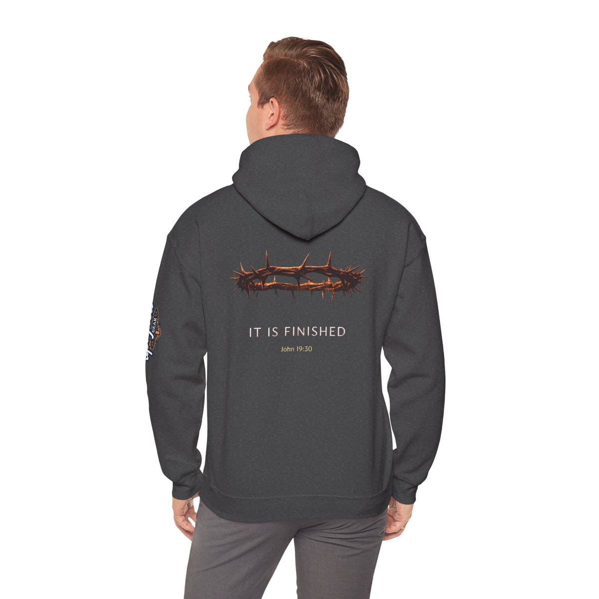 It Is Finished Crown of Thorns Hoodie — Christian John 19:30 Faith Hoodie Printify