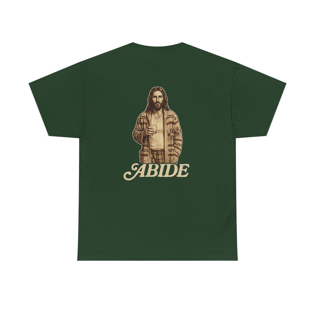 Abide Vintage Jesus Tee — "The Dude" Graphic Christian T-Shirt Printify