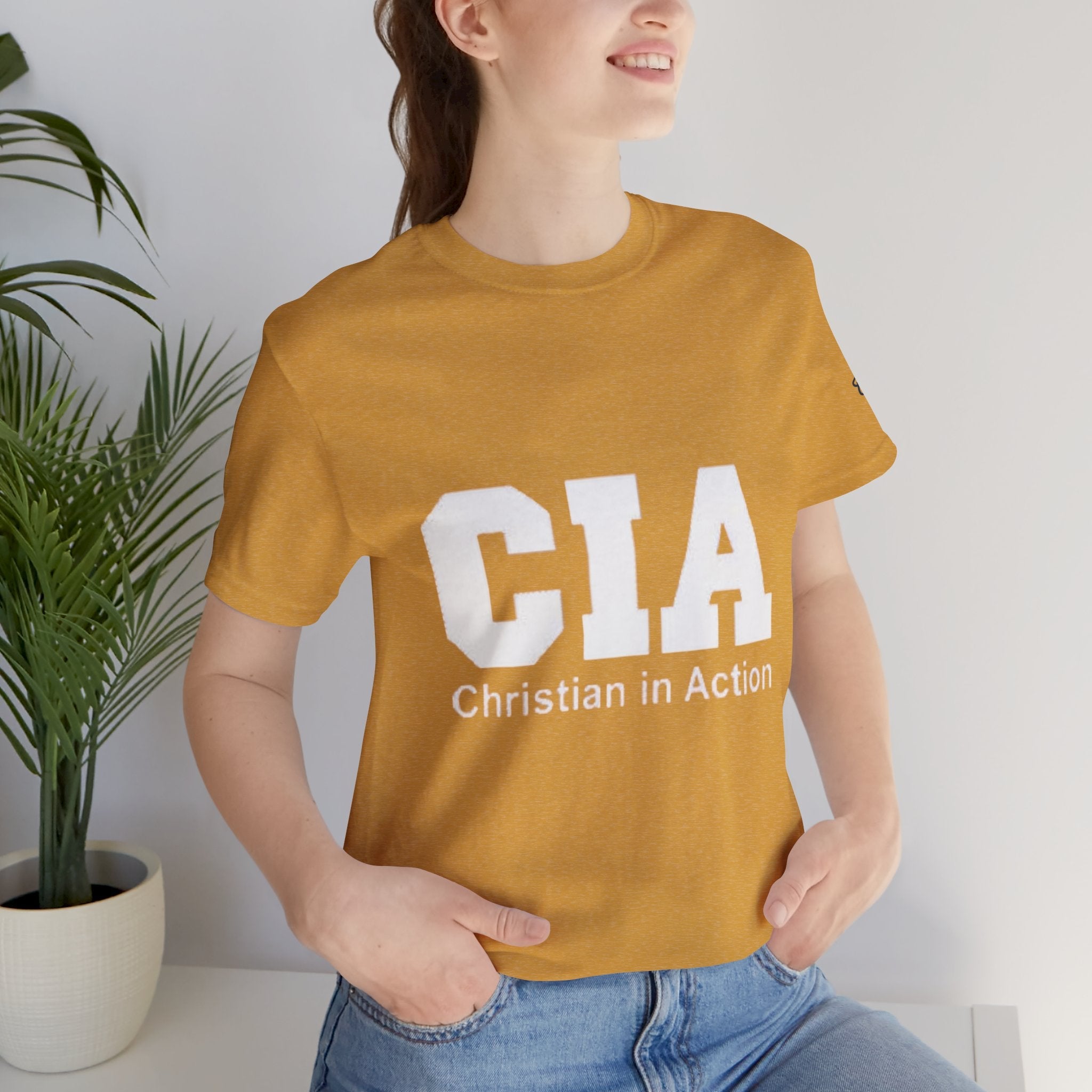 CIA Christian in Action T-shirt - Funny Faith Parody T-shirt - Mission Ready Apparel Printify