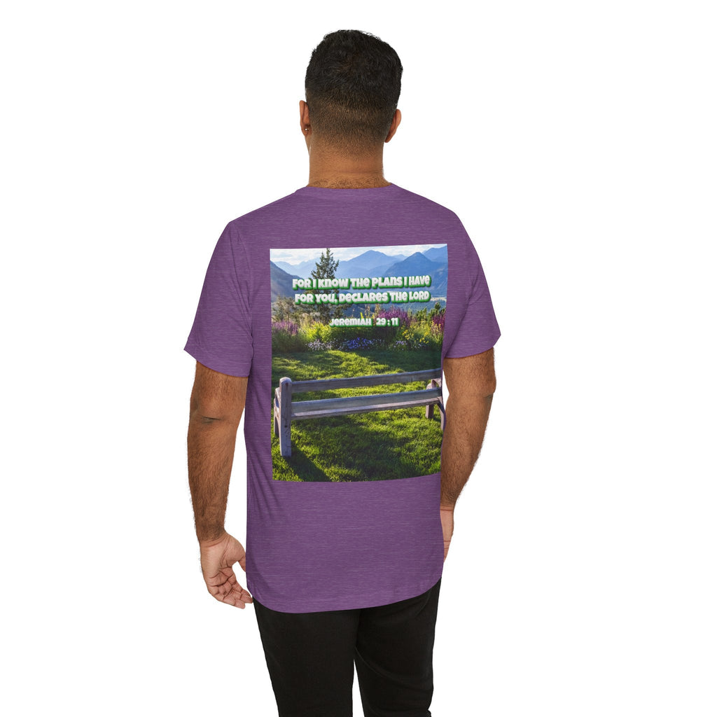 Bible Verse Unisex Tee - Jeremiah 29 : 11 Printify