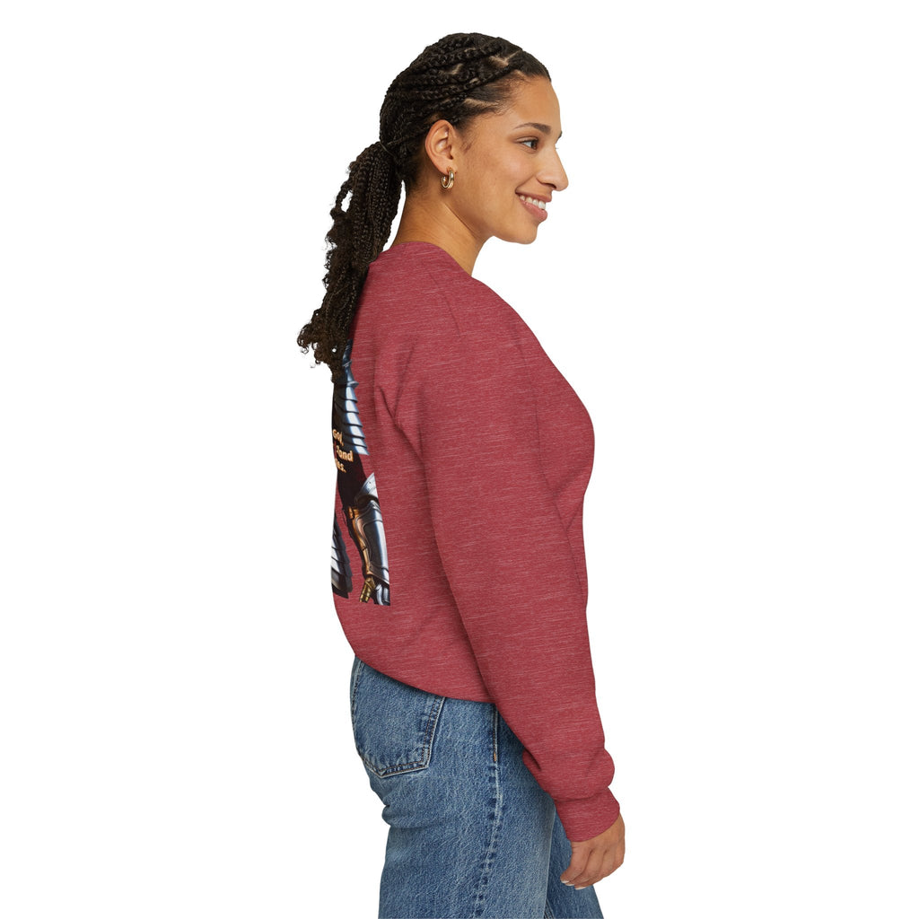 Religious Graphic Armor Of God Design - Unisex Heavy Blend™ Crewneck Sweatshirt Printify