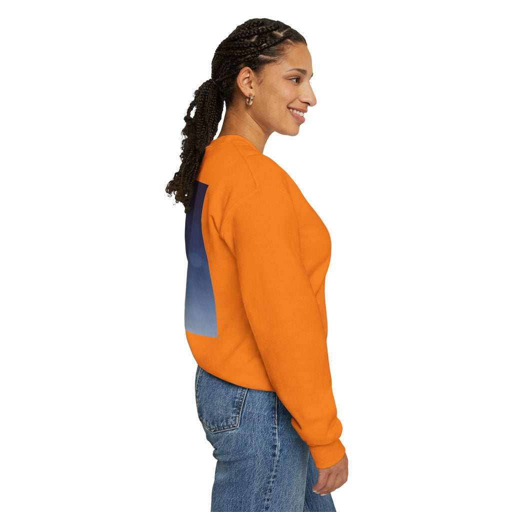 Walk by Faith, Not by Sight Sweatshirt – Moonlit Footprints Christian Sweatshirt for Cozy Nights Printify