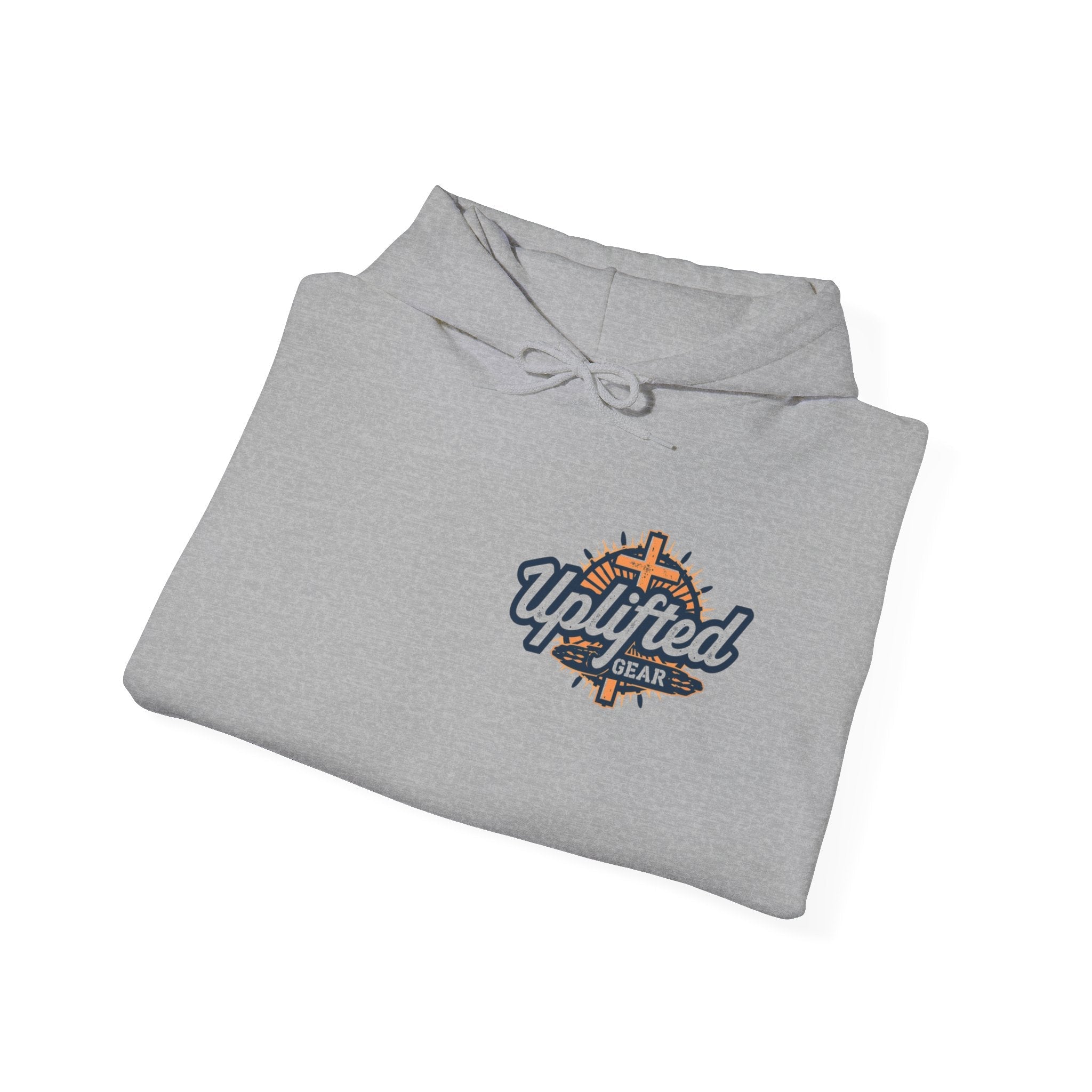 Christ is King Hoodie – Bold Crown & Cross Christian Sweatshirt for Unshakable Faith Printify