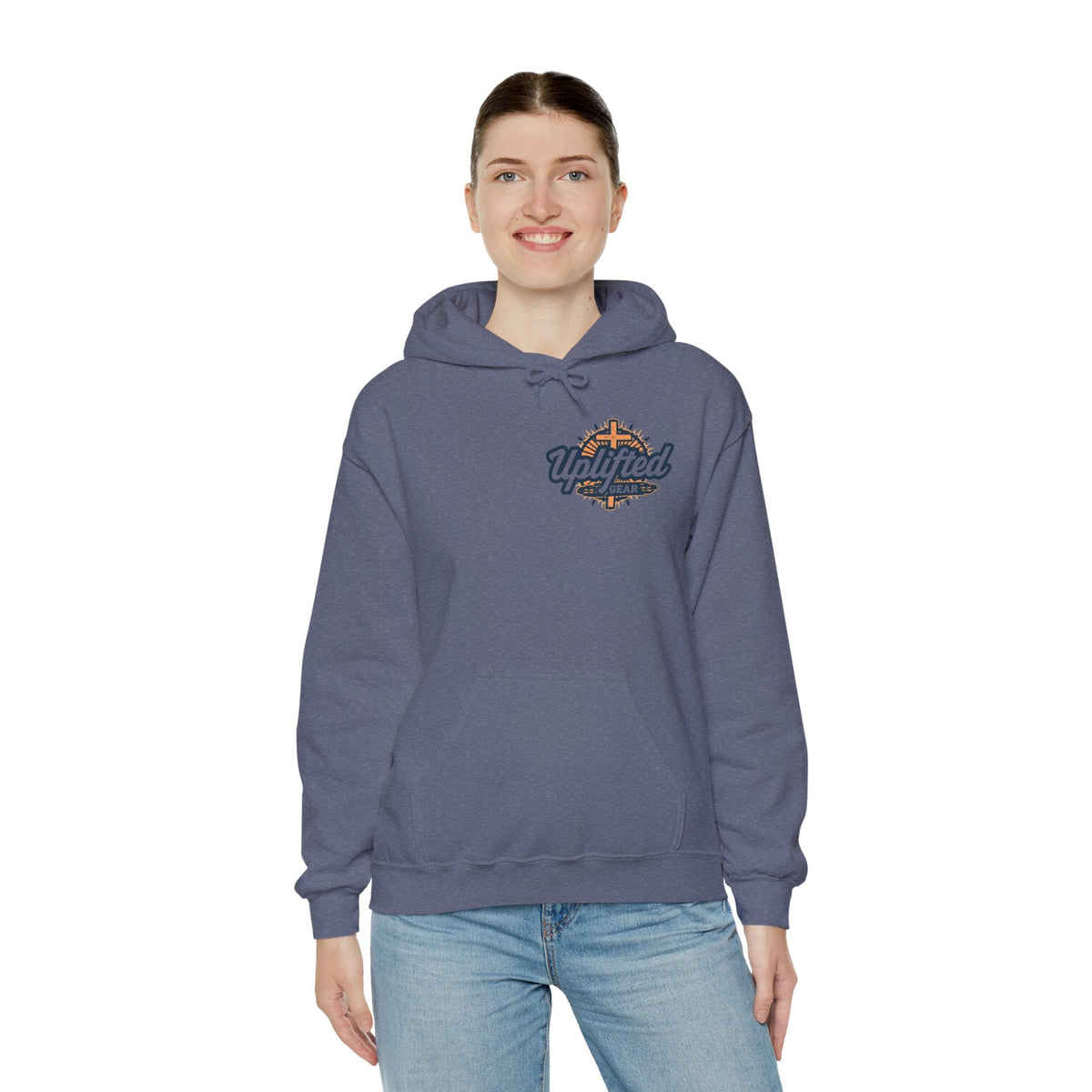 Christ is King Hoodie – Bold Crown & Cross Christian Sweatshirt for Unshakable Faith Printify