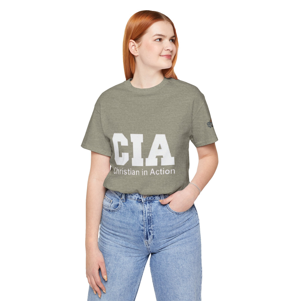CIA Christian in Action T-shirt - Funny Faith Parody T-shirt - Mission Ready Apparel Printify