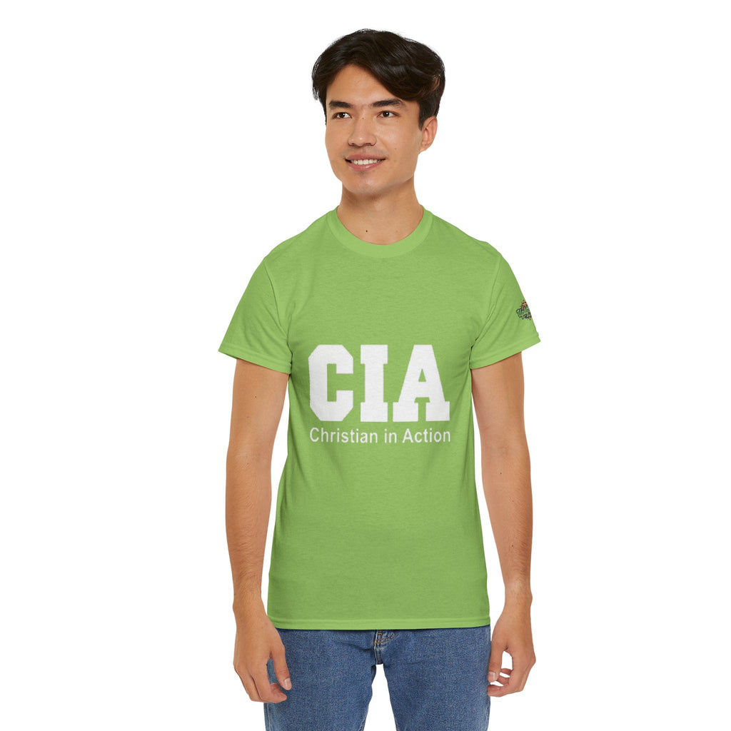 CIA Christian in Action T-shirt - Funny Faith Parody T-shirt - Mission Ready Apparel Printify