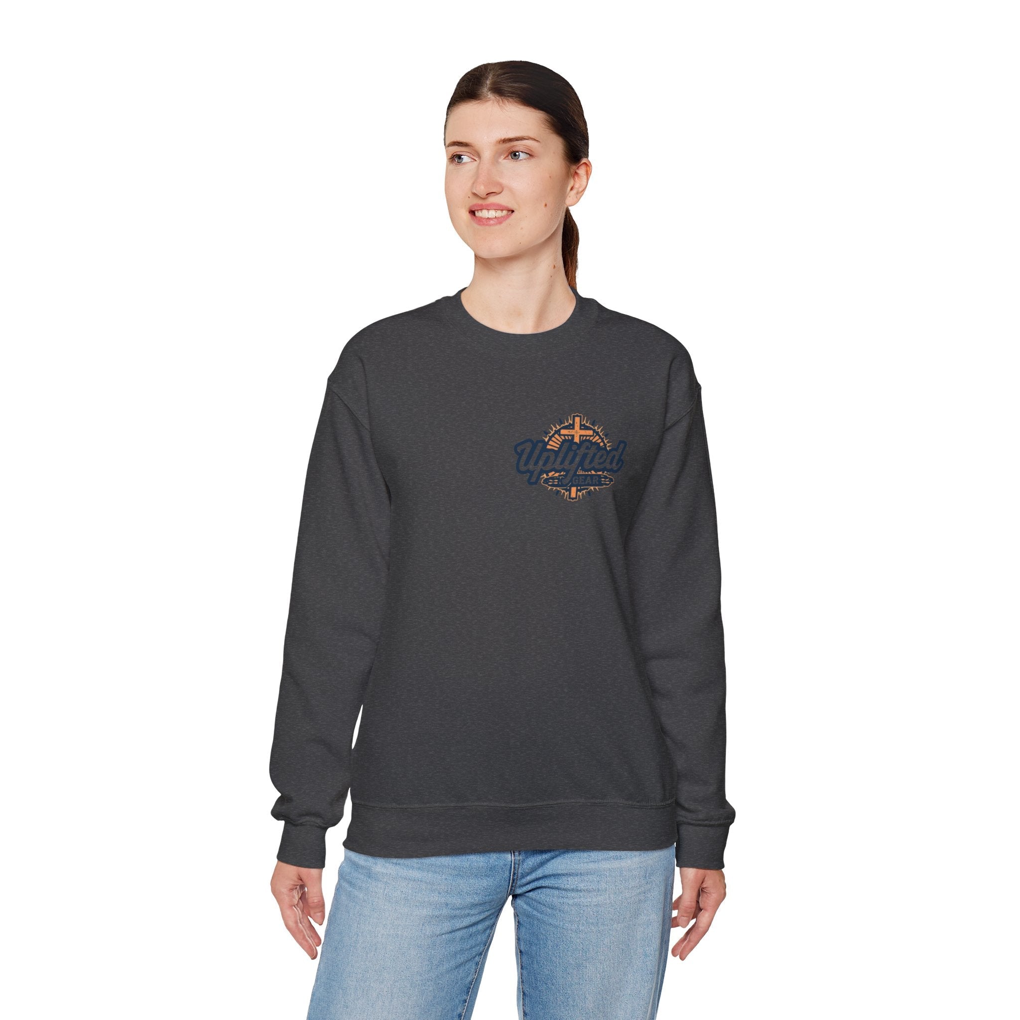 God Created Adam and Eve Sweatshirt – Biblical Truth Christian Sweatshirt for Unshakable Faith Printify