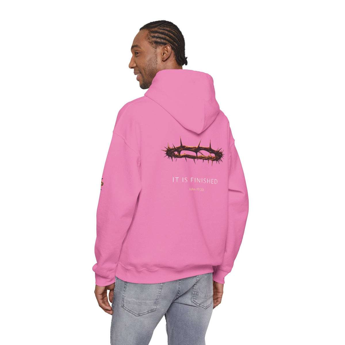It Is Finished Crown of Thorns Hoodie — Christian John 19:30 Faith Hoodie Printify