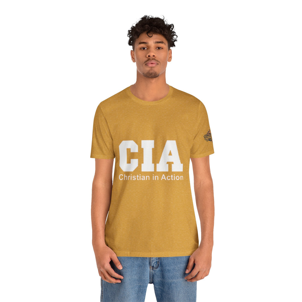 CIA Christian in Action T-shirt - Funny Faith Parody T-shirt - Mission Ready Apparel Printify