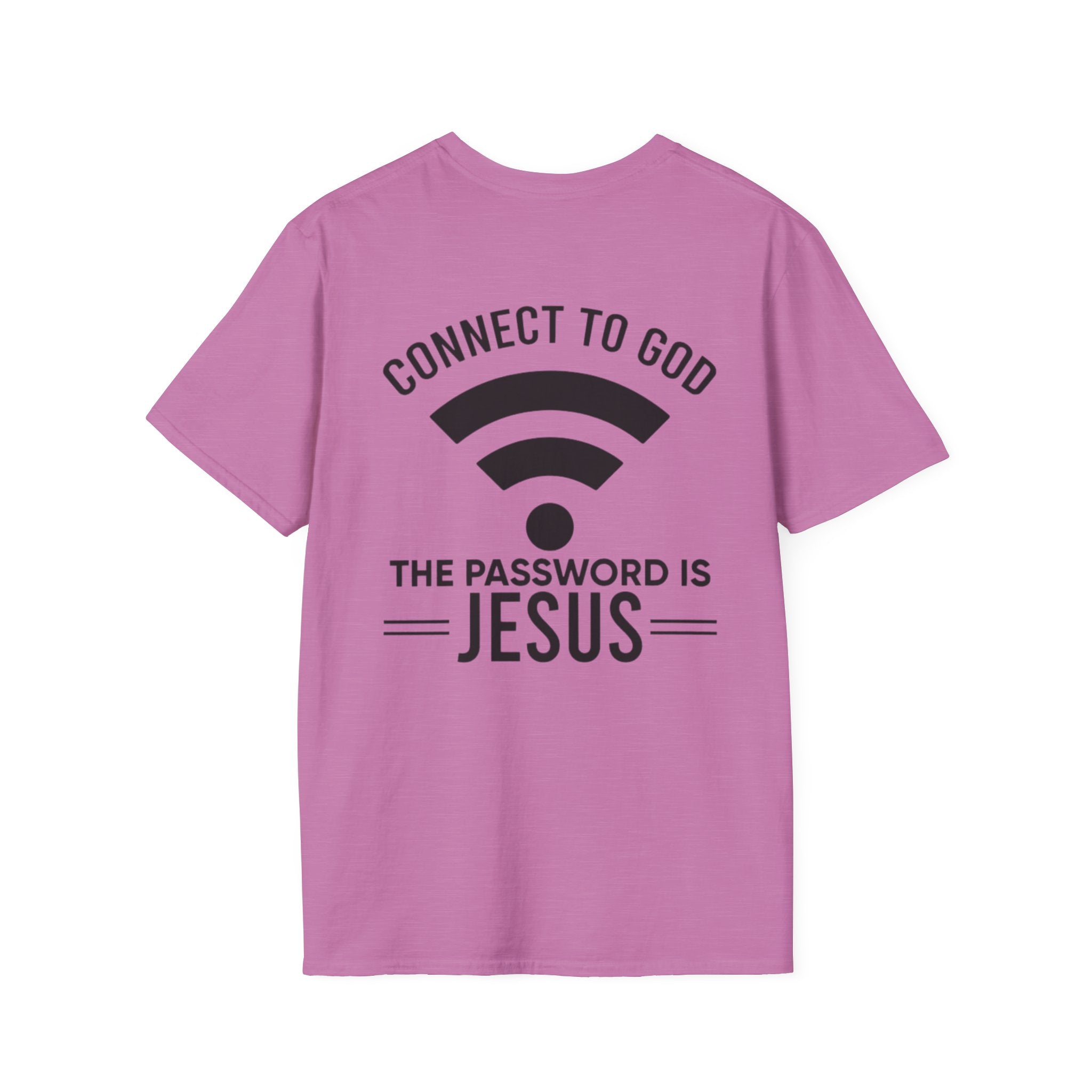 Connect to God T-shirt - WIFI Password is Jesus - Funny Christian Faith T-shirt Printify