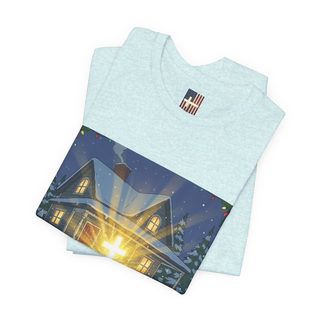 A Major Award This Christmas T-shirt – Fragile Leg Lamp Parody Cross Unboxing Christian T-shirt for Hilarious Faith & Holiday Glow Printify