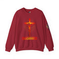 Unashamed Sweatshirt – Romans 1:16 Crucifixion Christian Sweatshirt for Bold Unwavering Faith Printify
