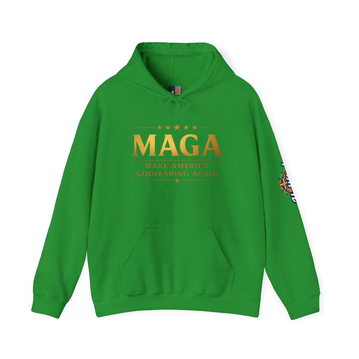 Hoodie - MAGA "Make America Godfearing Again" Political Graphic Hoodie Printify