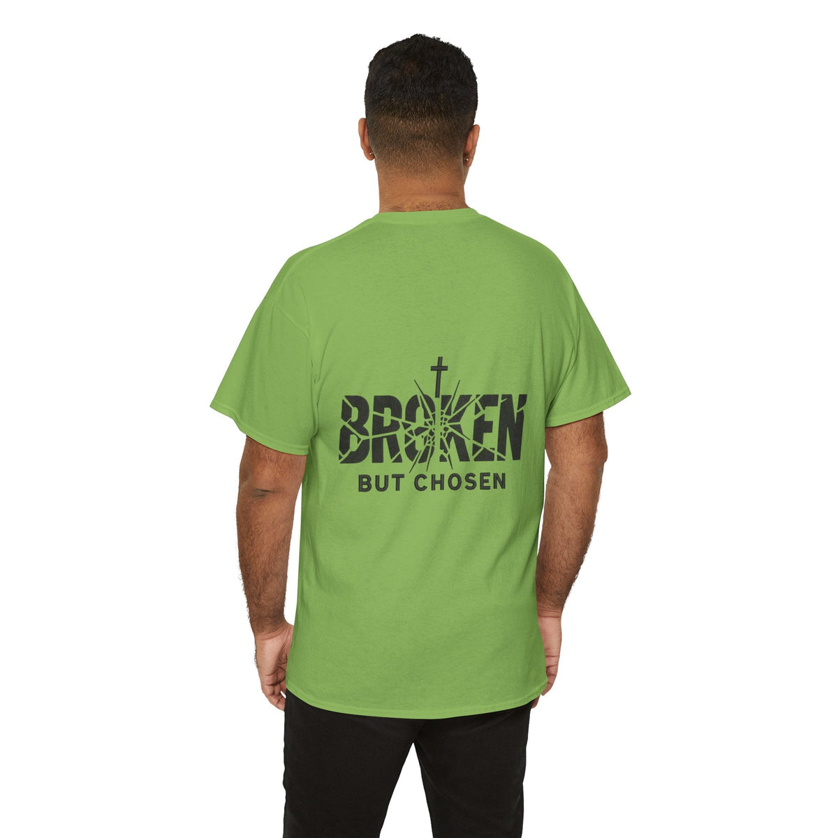 Broken But Chosen T-Shirt — Inspirational Faith Graphic Tee Printify