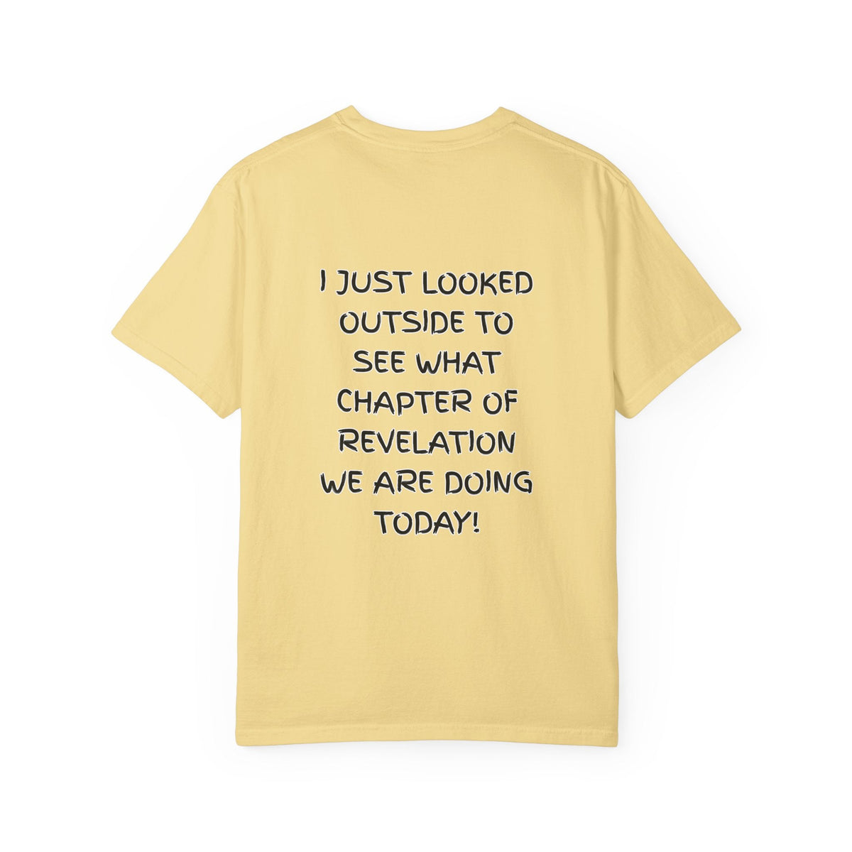 What Chapter of Revelation T-shirt – I Looked Outside My Window Christian T-shirt for End Times Humor & Faith Printify