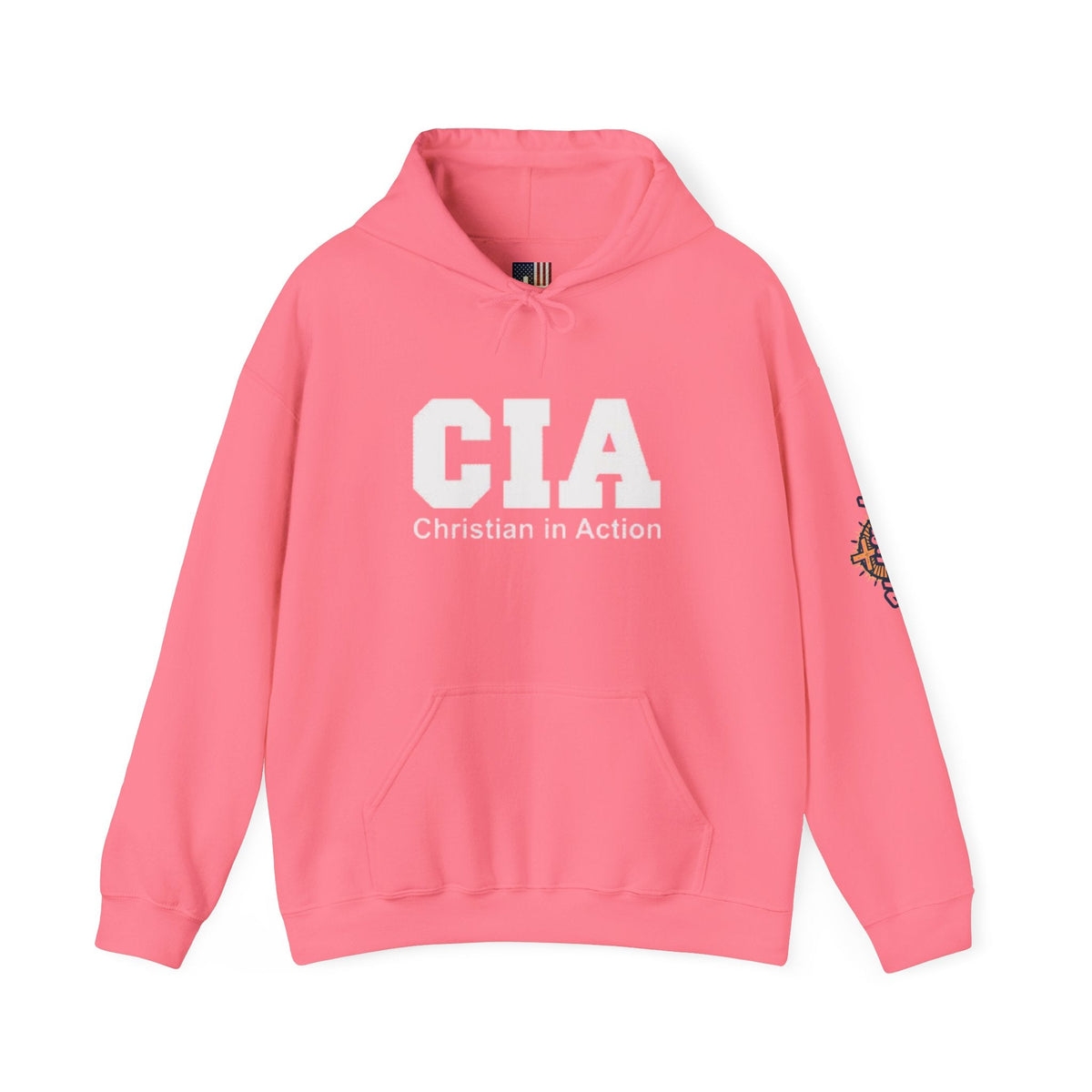 CIA Christian in Action Hoodie - Funny Faith Parody Hoodie - Mission Ready Apparel Printify