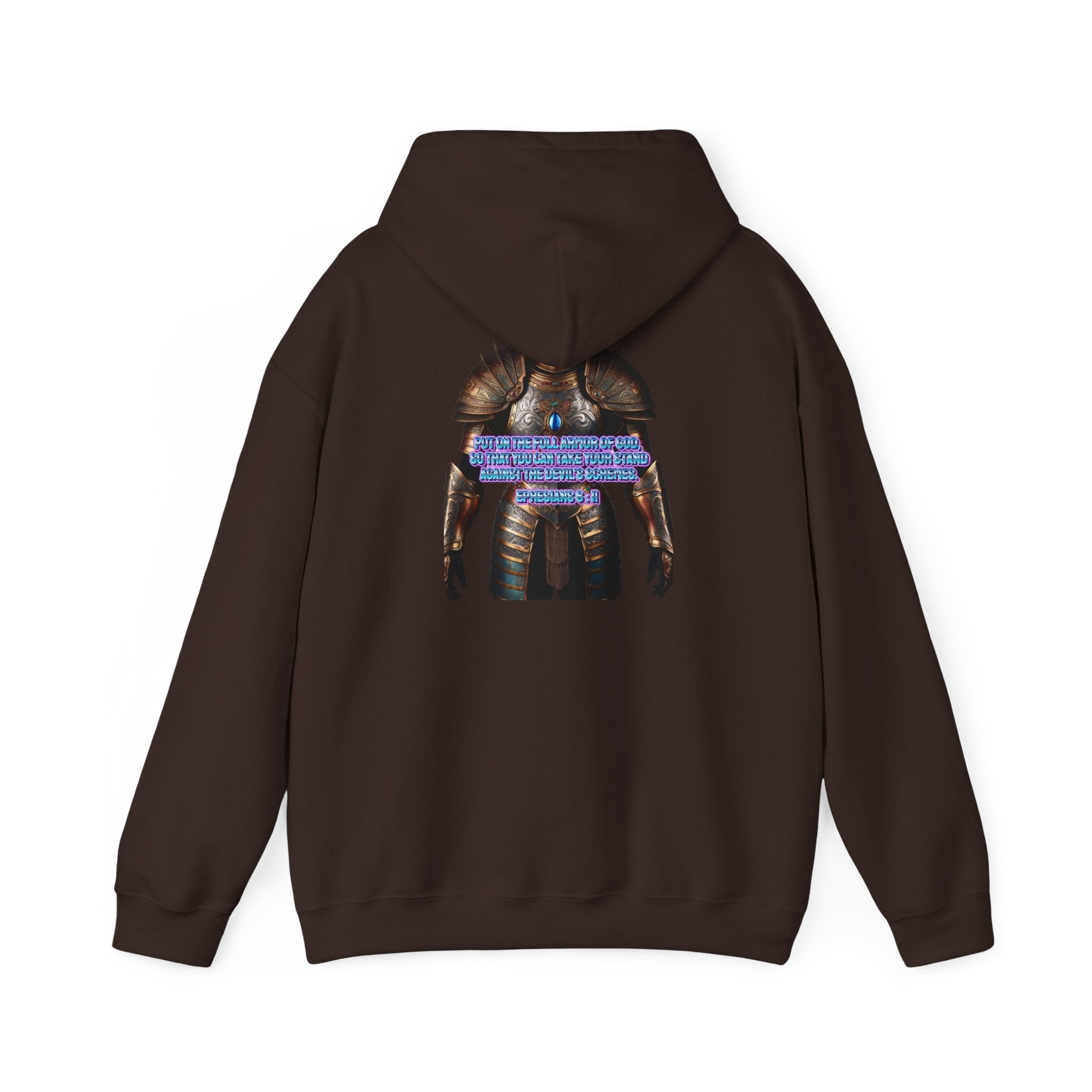 Religious Graphic Armor Of God Design - Unisex Heavy Blend™ Hooded Sweatshirt Printify