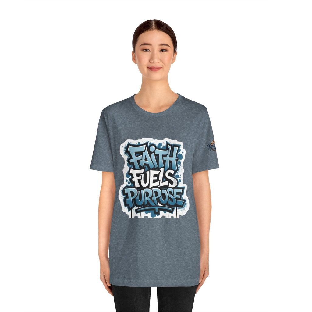 Faith Fuels Purpose T-shirt – Inspirational Christian T-shirt for Divine Drive & Unstoppable Belief Printify