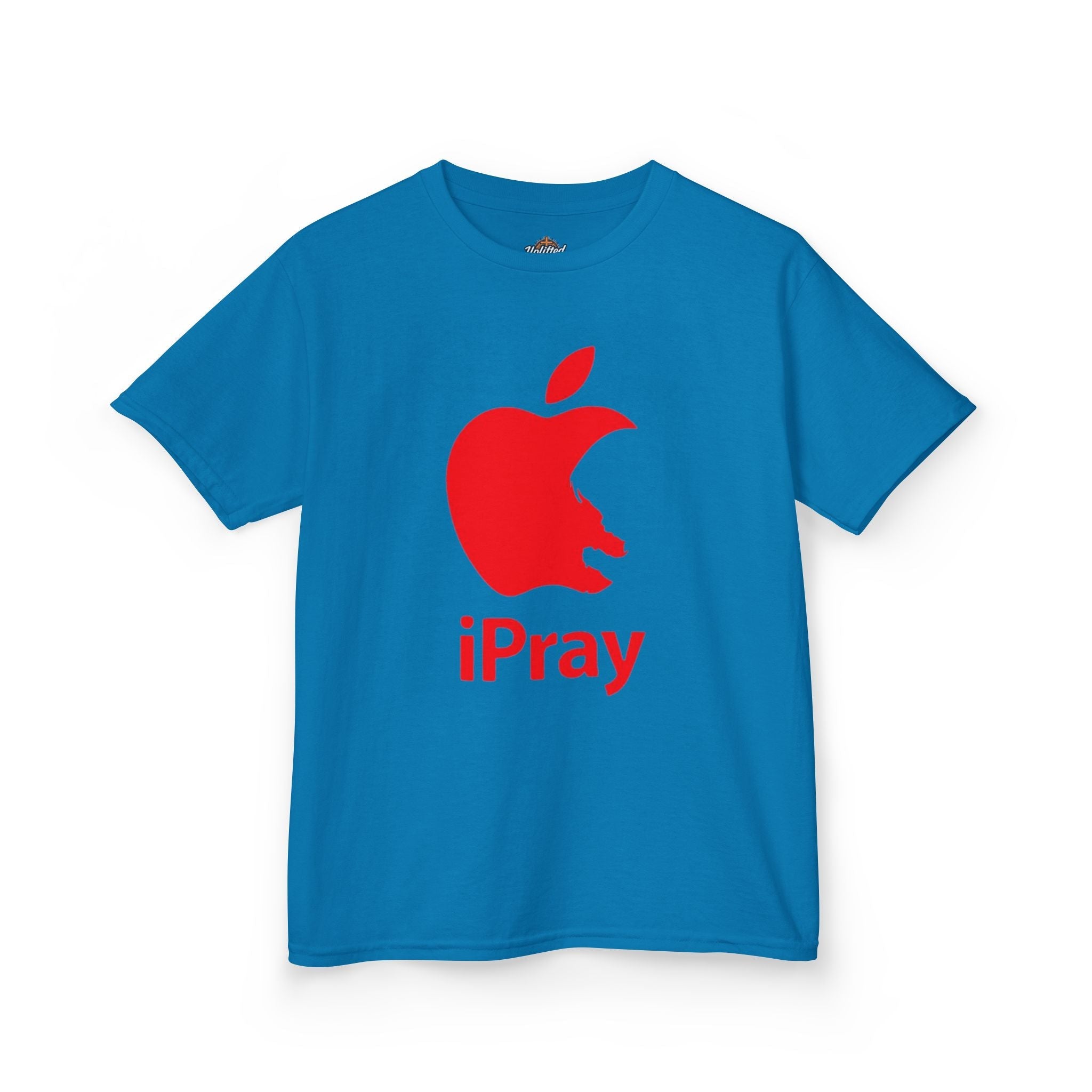 Kids Graphic Tee — Red iPray Logo Prayer Shirt for Children Printify