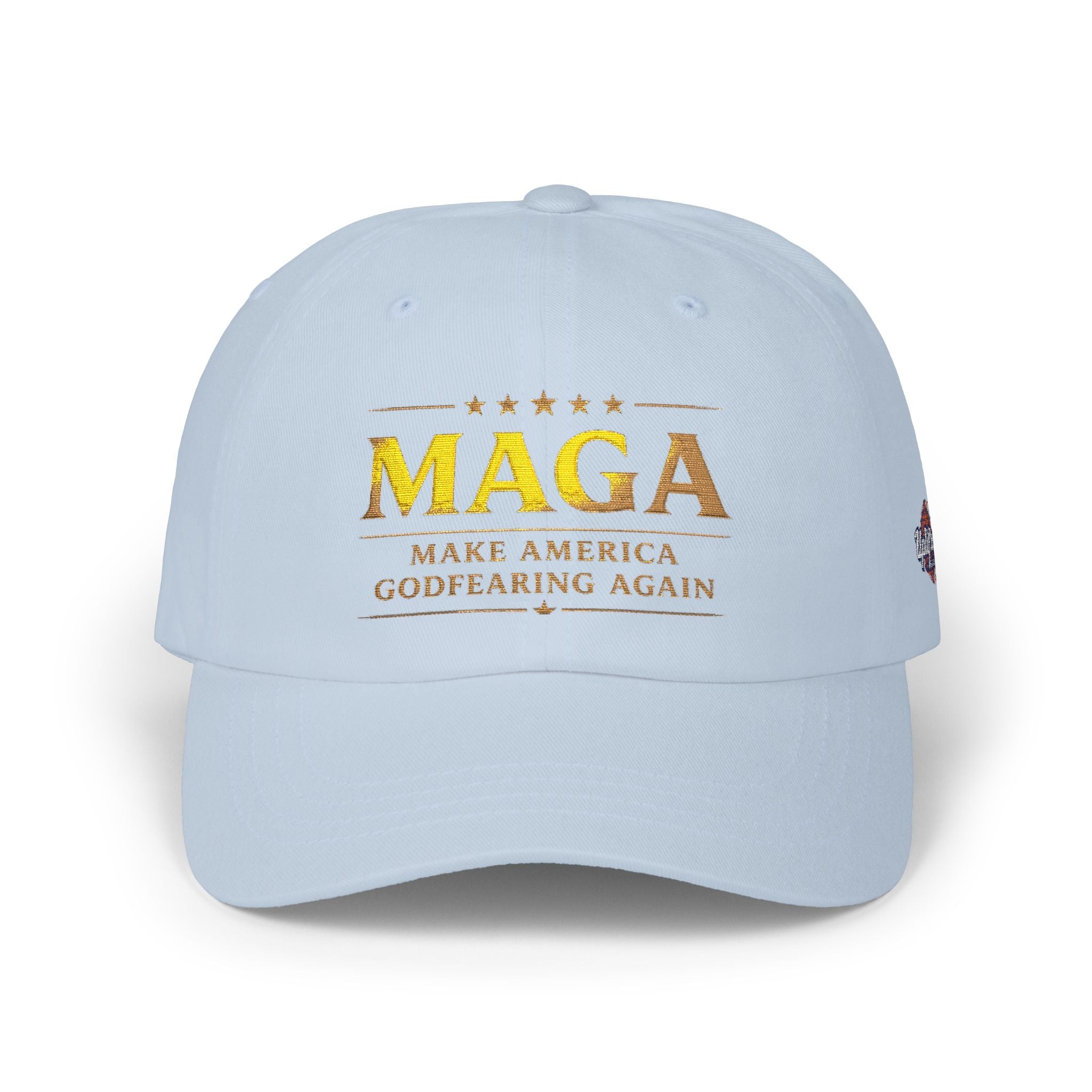 Dad Cap — "MAGA: Make America Godfearing Again" Embroidered Hat Printify