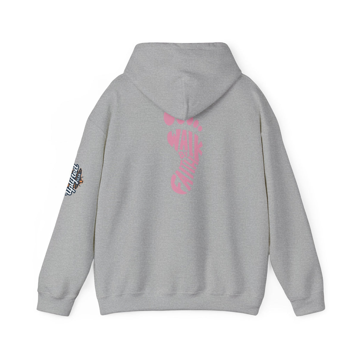 Walk By Faith Footprint Hoodie Printify