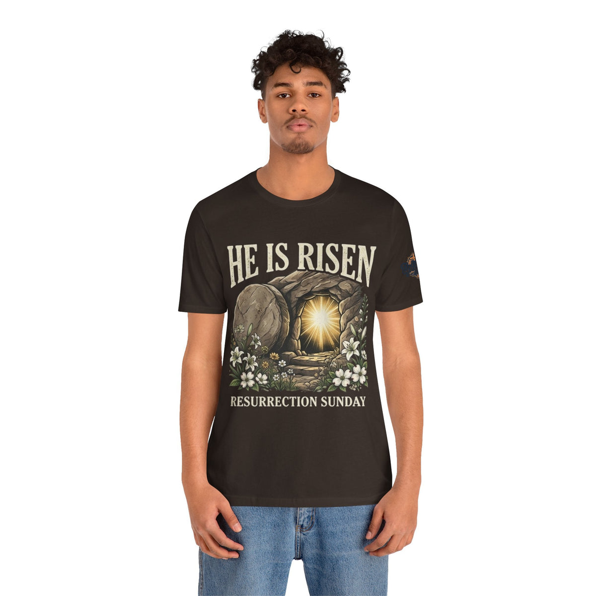 He Is Risen T-Shirt — Jesus Christ Resurrection Easter Tee Printify