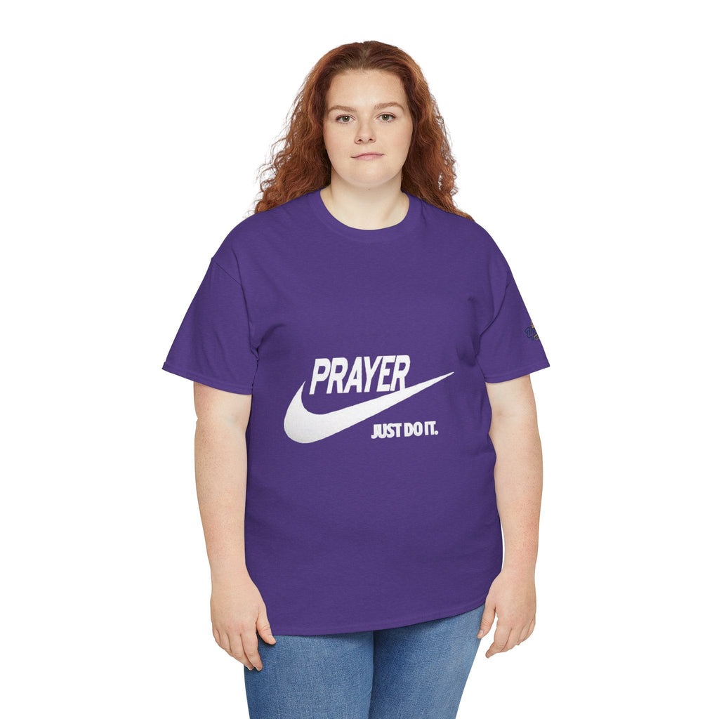 Prayer Just Do It T-shirt - Funny Christian Nike Parody T-shirt - Faith Gear Printify