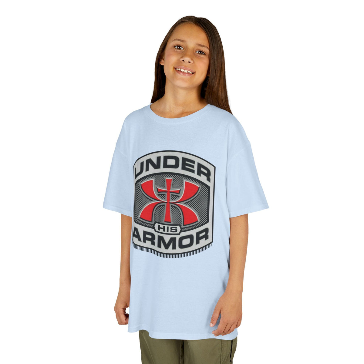Under HIS Armor Christian T-Shirt — Faith-Inspired Under Armour Style Printify
