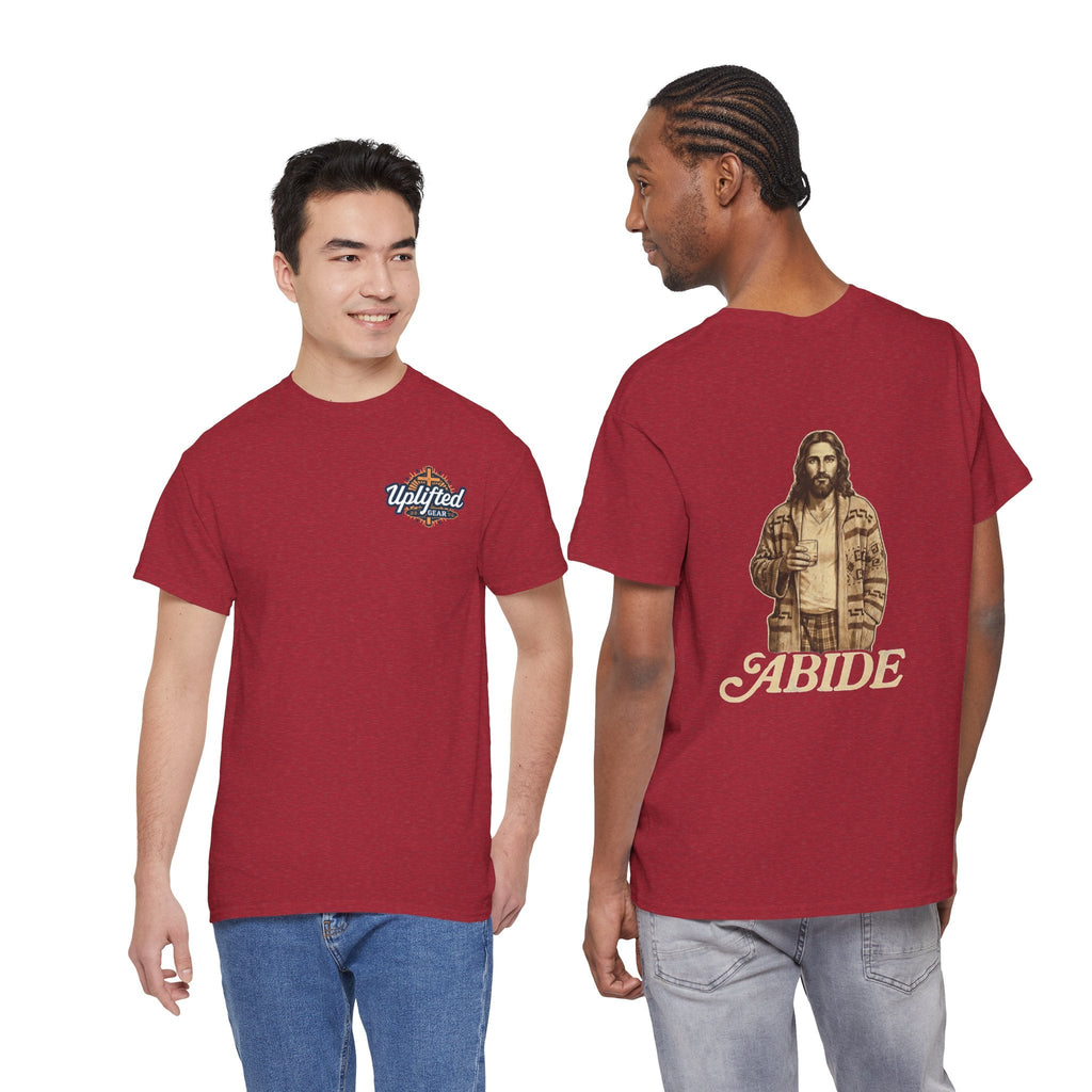 Abide Vintage Jesus Tee — "The Dude" Graphic Christian T-Shirt Printify