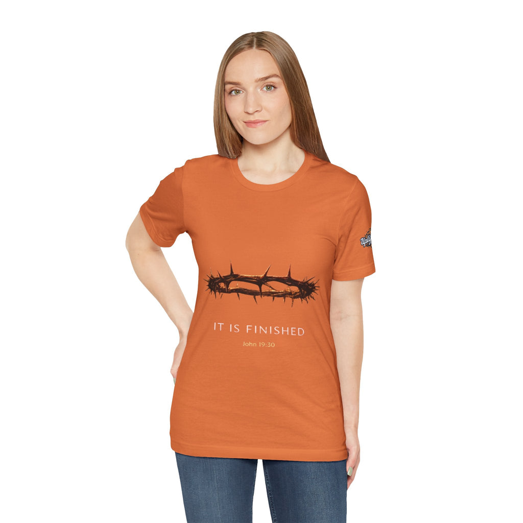 It Is Finished Crown of Thorns Tee — Christian John 19:30 Faith Shirt Printify