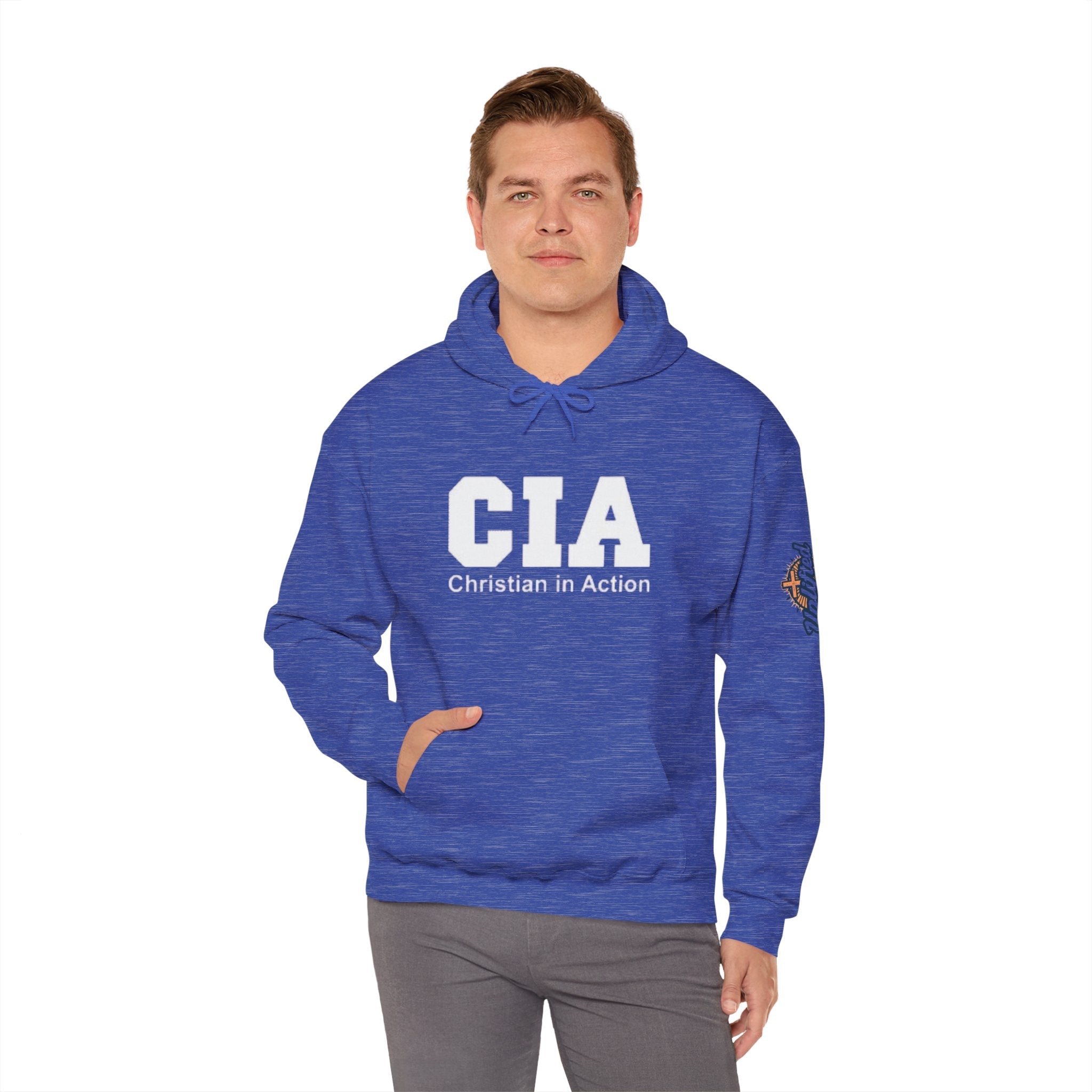 CIA Christian in Action Hoodie - Funny Faith Parody Hoodie - Mission Ready Apparel Printify