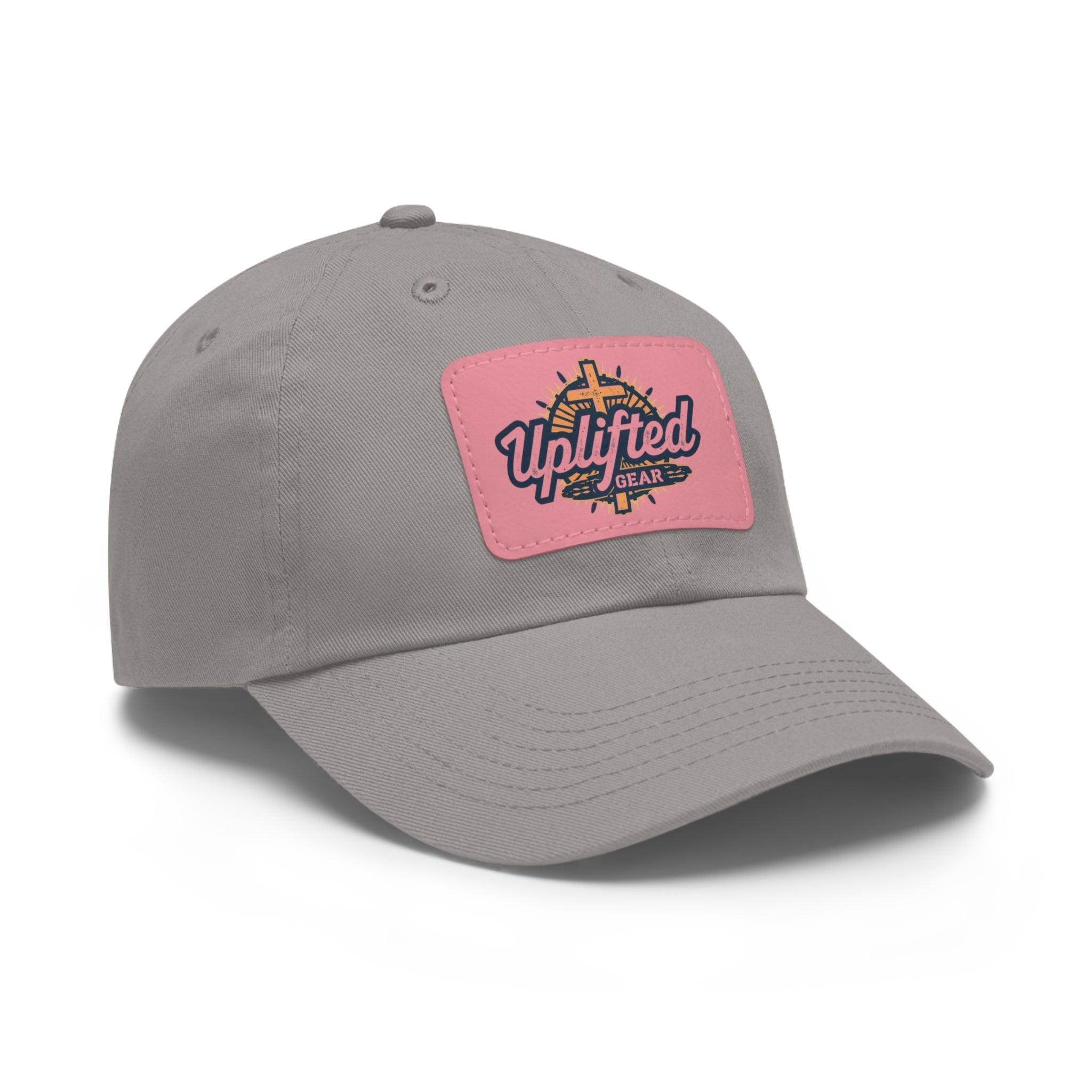 Uplifted Gear Dad Hat Christian Brand Rectangle Printify