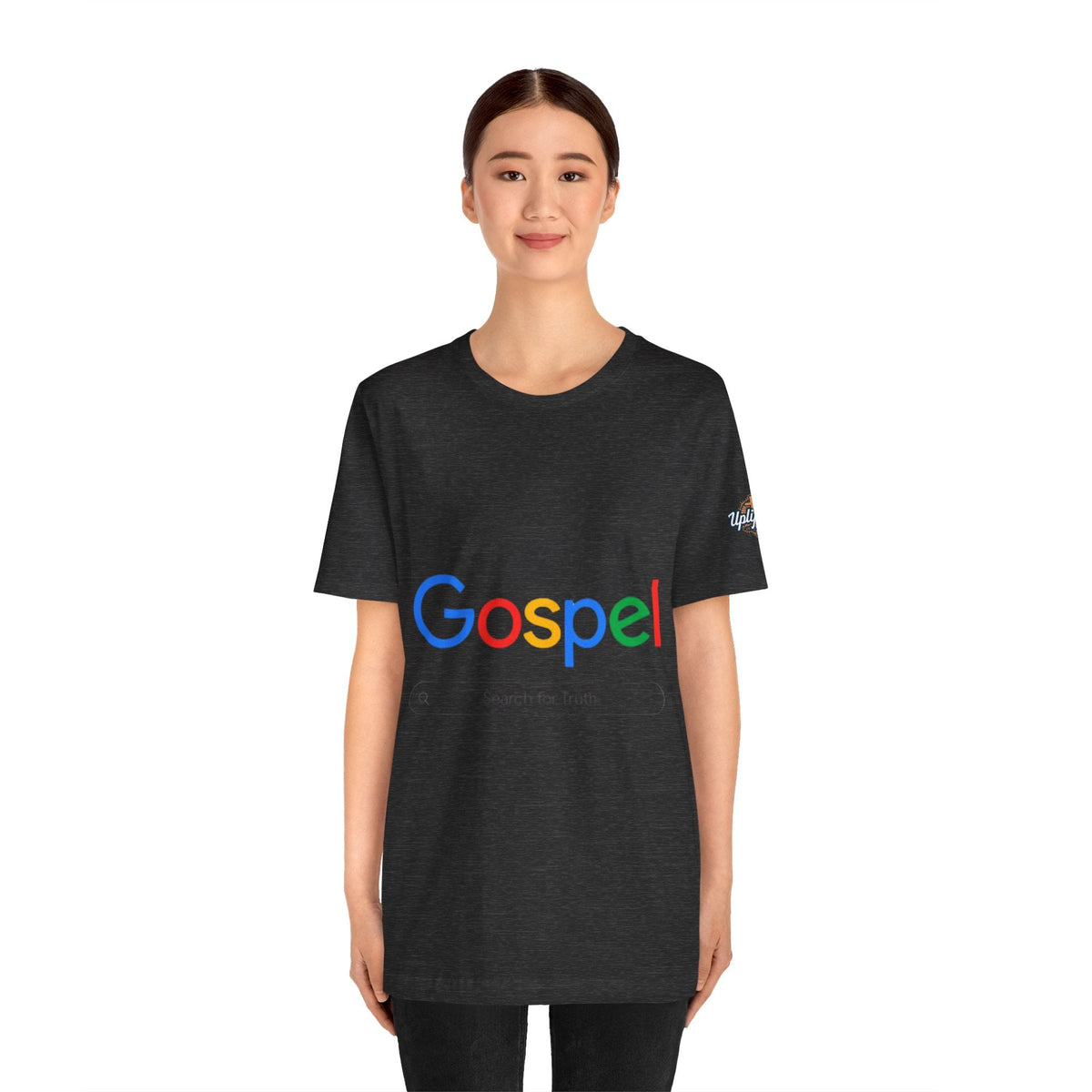Gospel Graphic Tee — "Gospel" Colorful Logo Christian T-Shirt Printify