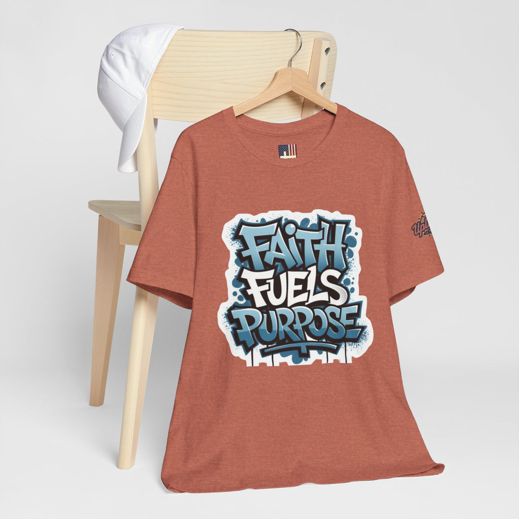 Faith Fuels Purpose T-shirt – Inspirational Christian T-shirt for Divine Drive & Unstoppable Belief Printify