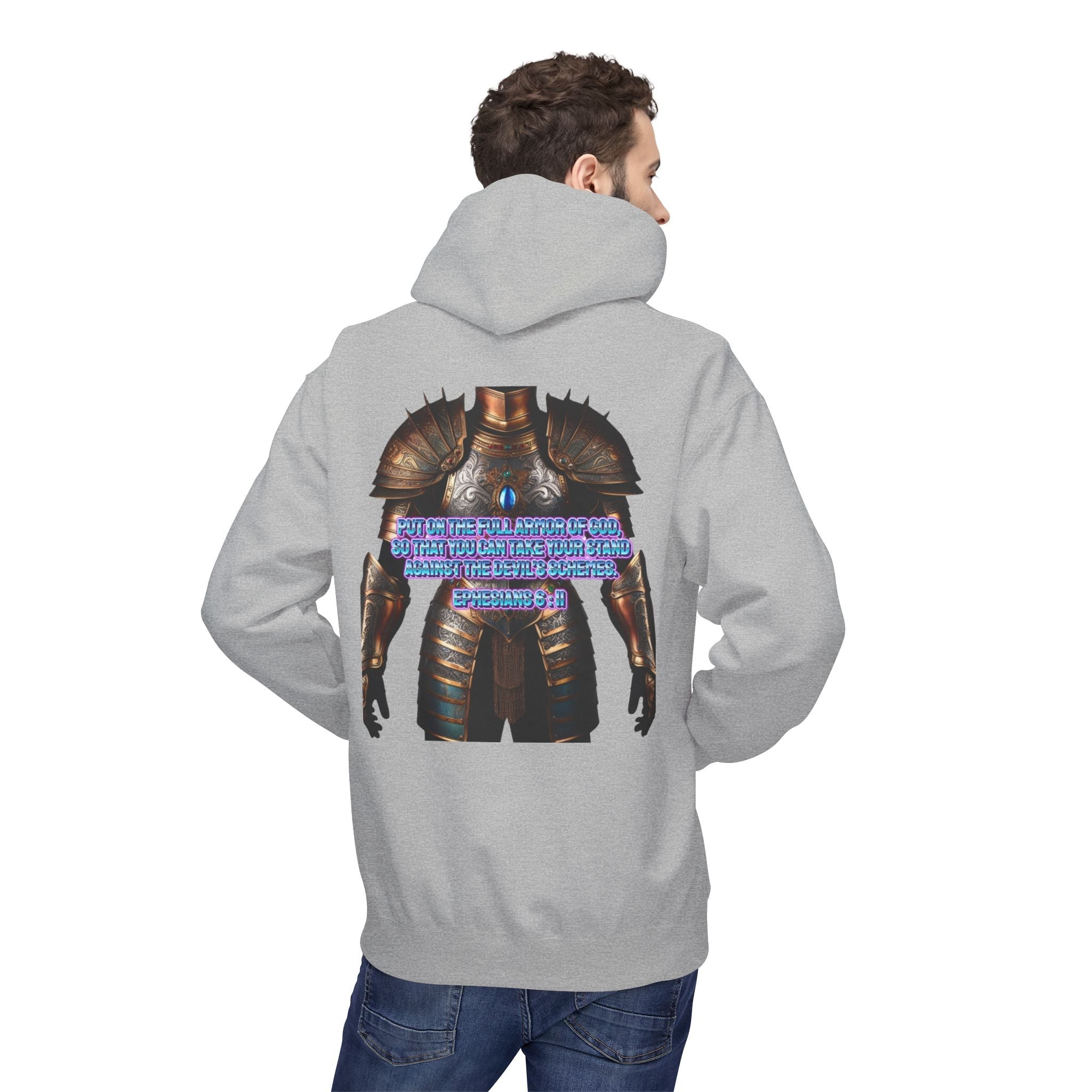 Hoodie - Ephesians 6:11 Bible Verse Religious Design Printify
