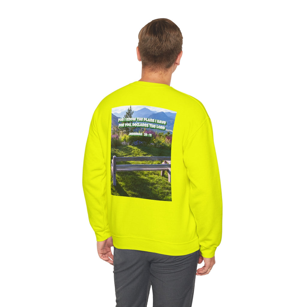 Bible Verse Unisex Heavy Blend™ Crewneck Sweatshirt -  Jeremiah 29 : 11 Printify