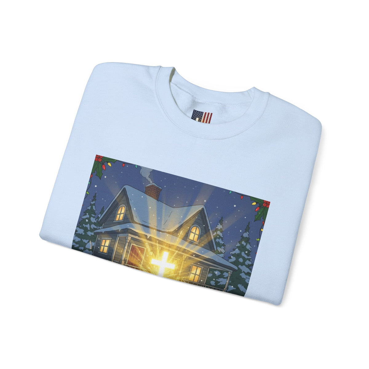 A Major Award This Christmas Sweatshirt – Fragile Leg Lamp Parody Cross Unboxing Christian Sweatshirt for Hilarious Faith & Holiday Glow Printify