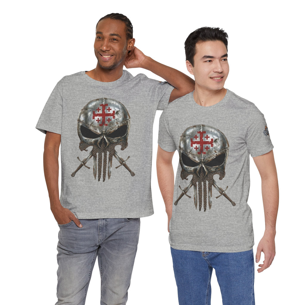 Crusader Knight Christian Skull T-shirt - Warrior Armor of God T-shirt Printify