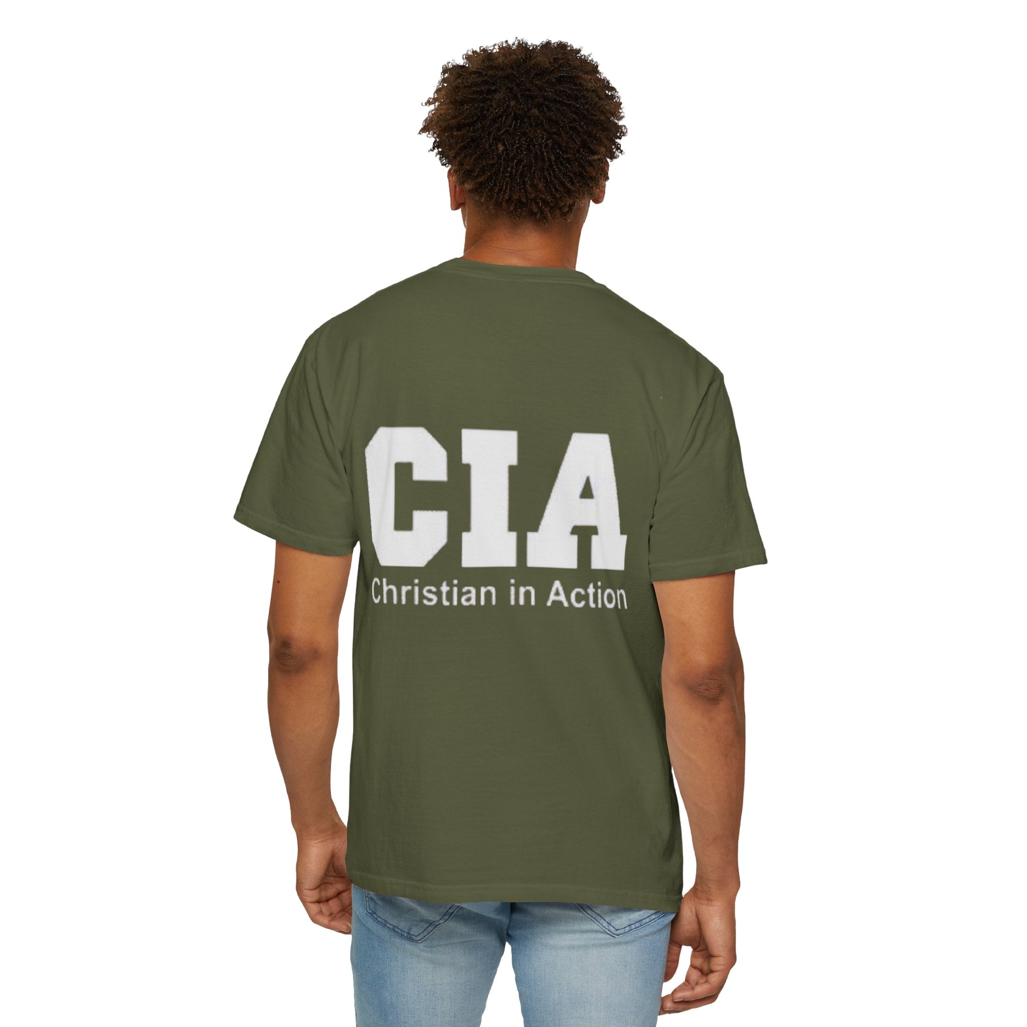 CIA Christian in Action T-shirt - Funny Faith Parody T-shirt - Mission Ready Apparel Printify
