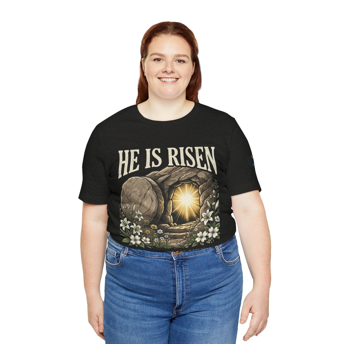 He Is Risen T-Shirt — Jesus Christ Resurrection Easter Tee Printify