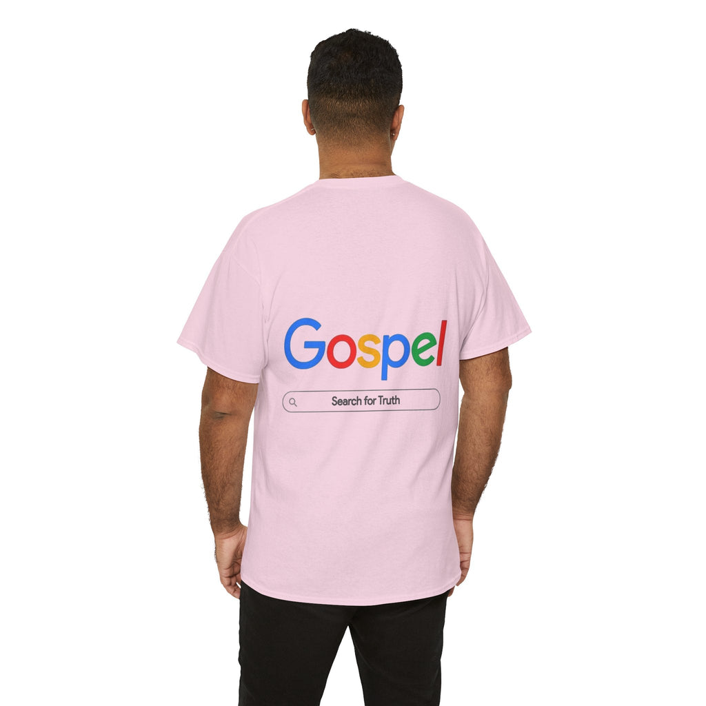 Gospel Graphic Tee — "Gospel" Colorful Logo Christian T-Shirt Printify