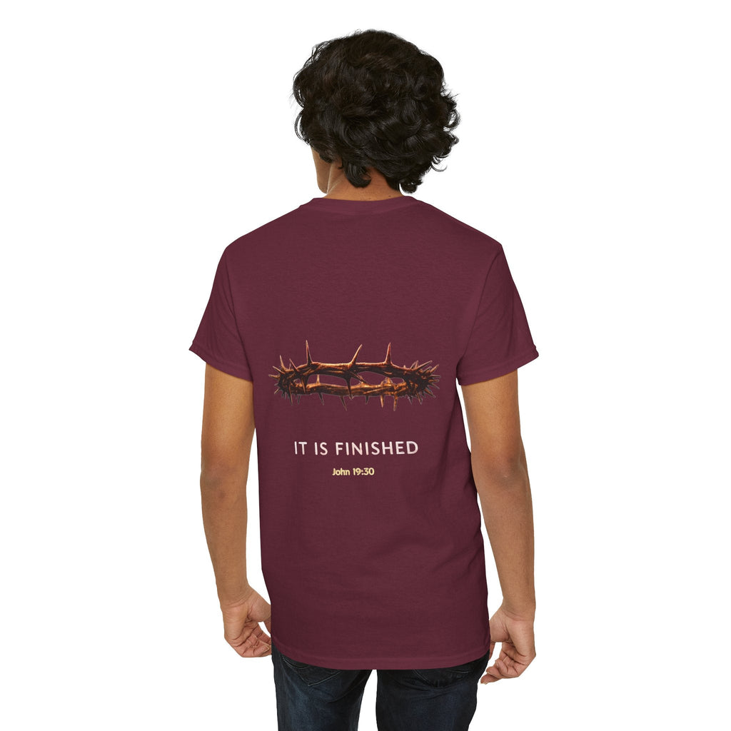 It Is Finished Crown of Thorns Tee — Christian John 19:30 Faith Shirt Printify