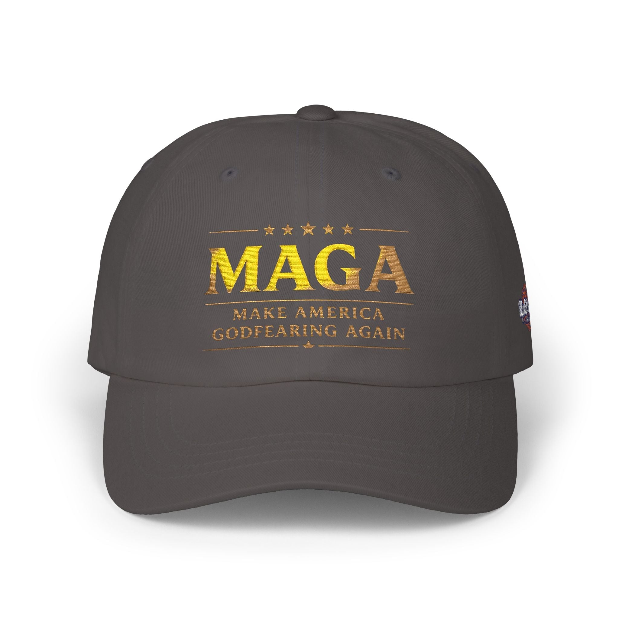 Dad Cap — "MAGA: Make America Godfearing Again" Embroidered Hat Printify